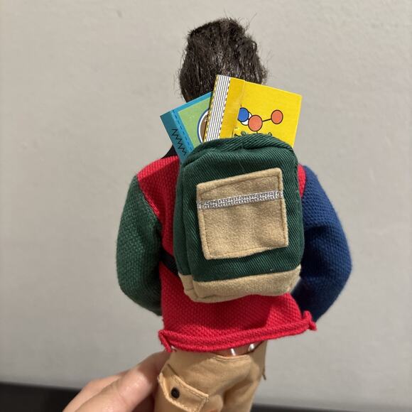 Vintage Brunette Rooted Hair Ken Doll - Mattel 1968 Clothes Backpack Blue Eyes - Picture 6 of 10